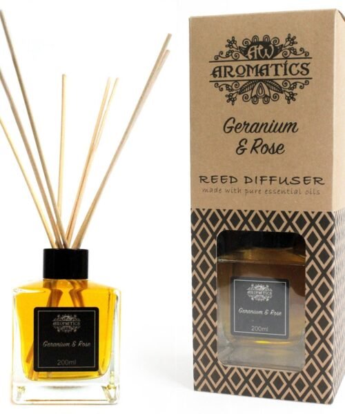 Diffuseur à bâtonnet Géranium & Rose (200ml)